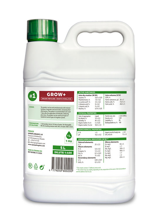 HUMUSON COMPLEX Grow+ 5 L - Imagen 2